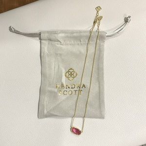 Kendra Scott Elisa Gold Pendant Necklace in Azalea Illusion